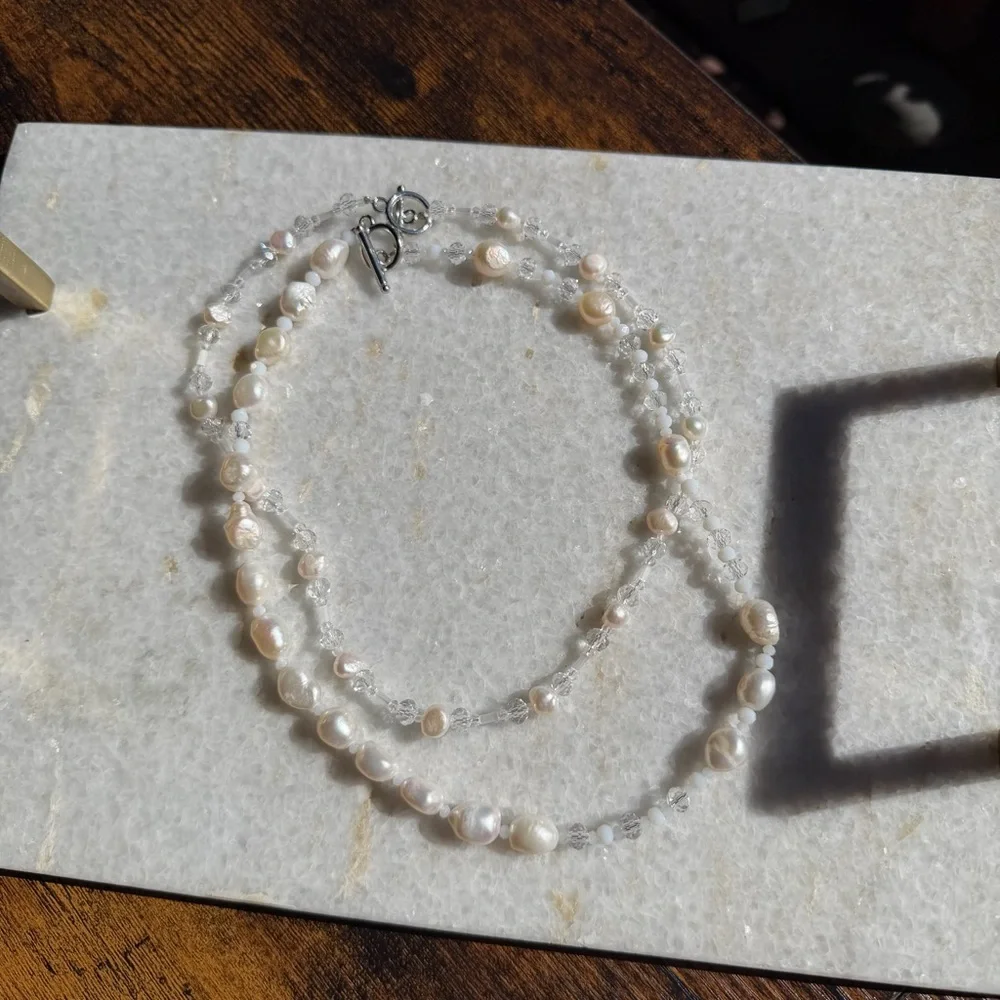 Genuine Pearl & Swarovski Crystal Beaded Necklace Bundle - Picture 3 of 6